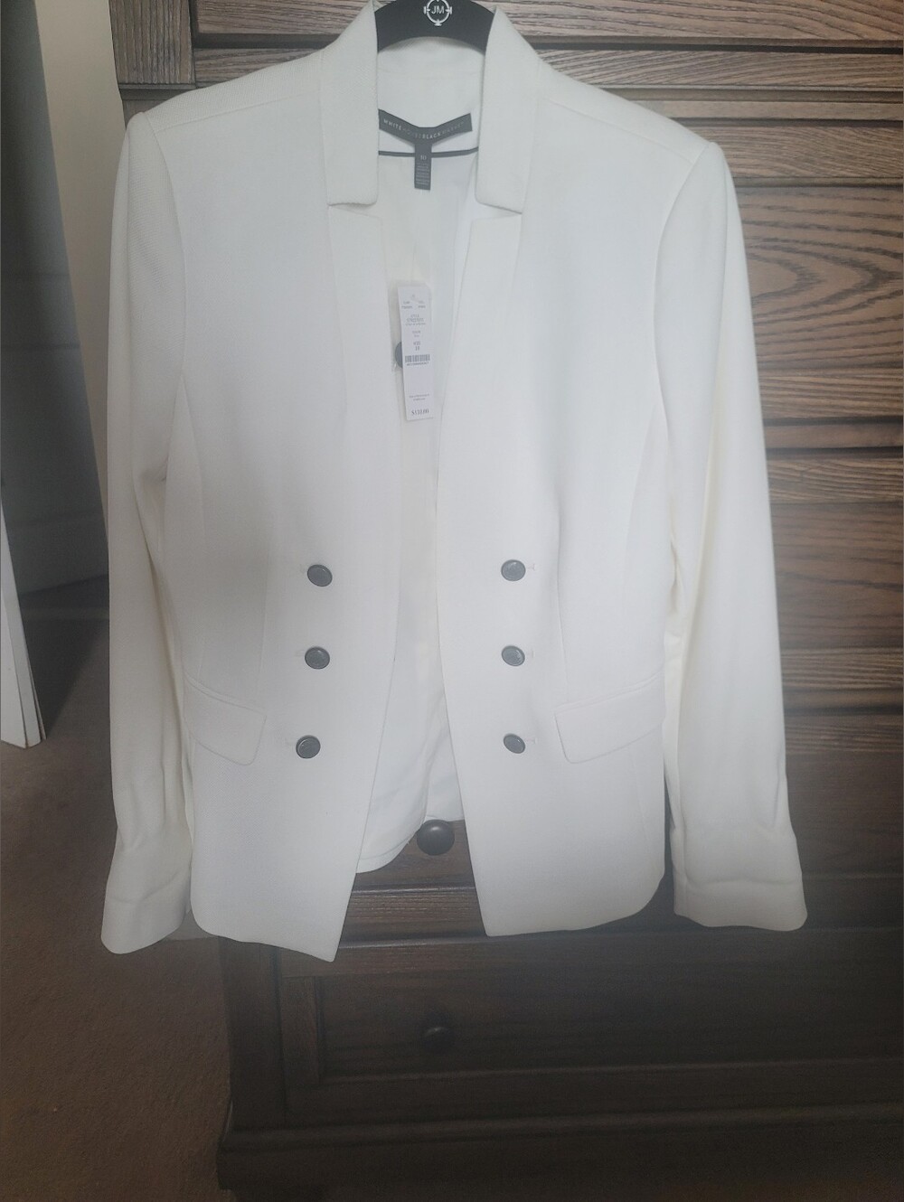 WHBM Women's Off White Blazer Jacket 10